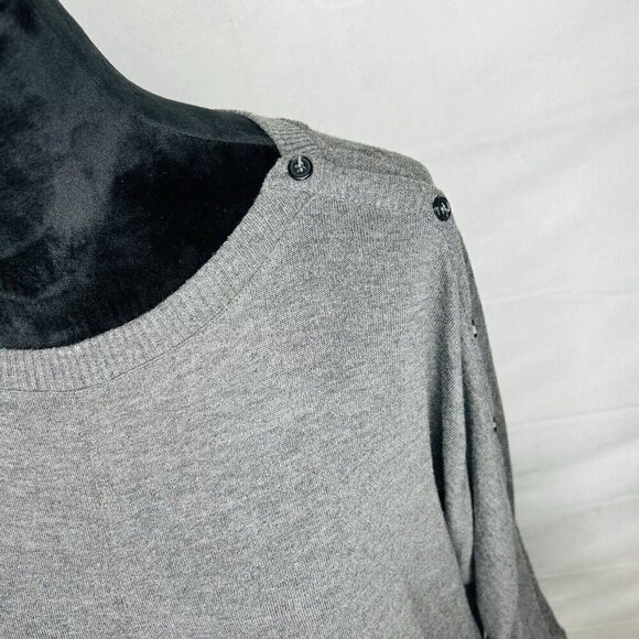 Vince Camuto Super Soft Gray Long Sleeve Pullover Sweater - Women's Size S - Picture 4 of 10